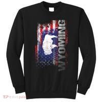 Wyoming State Usa Flag Souvenir Gift Sweatshirt thumb 0