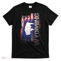 Wyoming State Usa Flag Souvenir Gift T-Shirt thumb 0