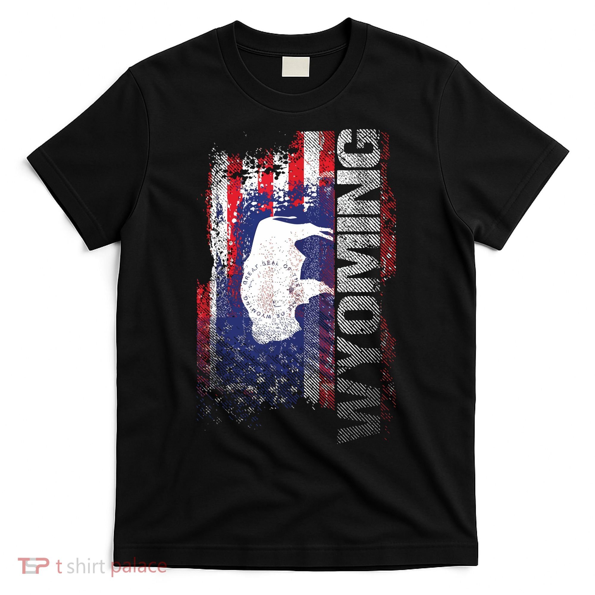 Wyoming State Usa Flag Souvenir Gift T-Shirt