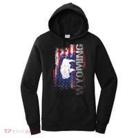 Wyoming State Usa Flag Souvenir Gift Women's Hoodie thumb 0