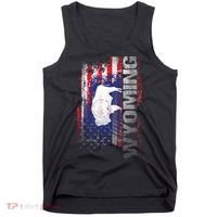 Wyoming State Usa Flag Souvenir Gift Tank Top thumb 0