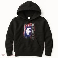 Wyoming State Usa Flag Souvenir Gift Kids Hoodie thumb 0