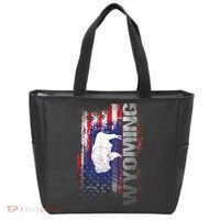Wyoming State Usa Flag Souvenir Gift Tote Bag thumb 0