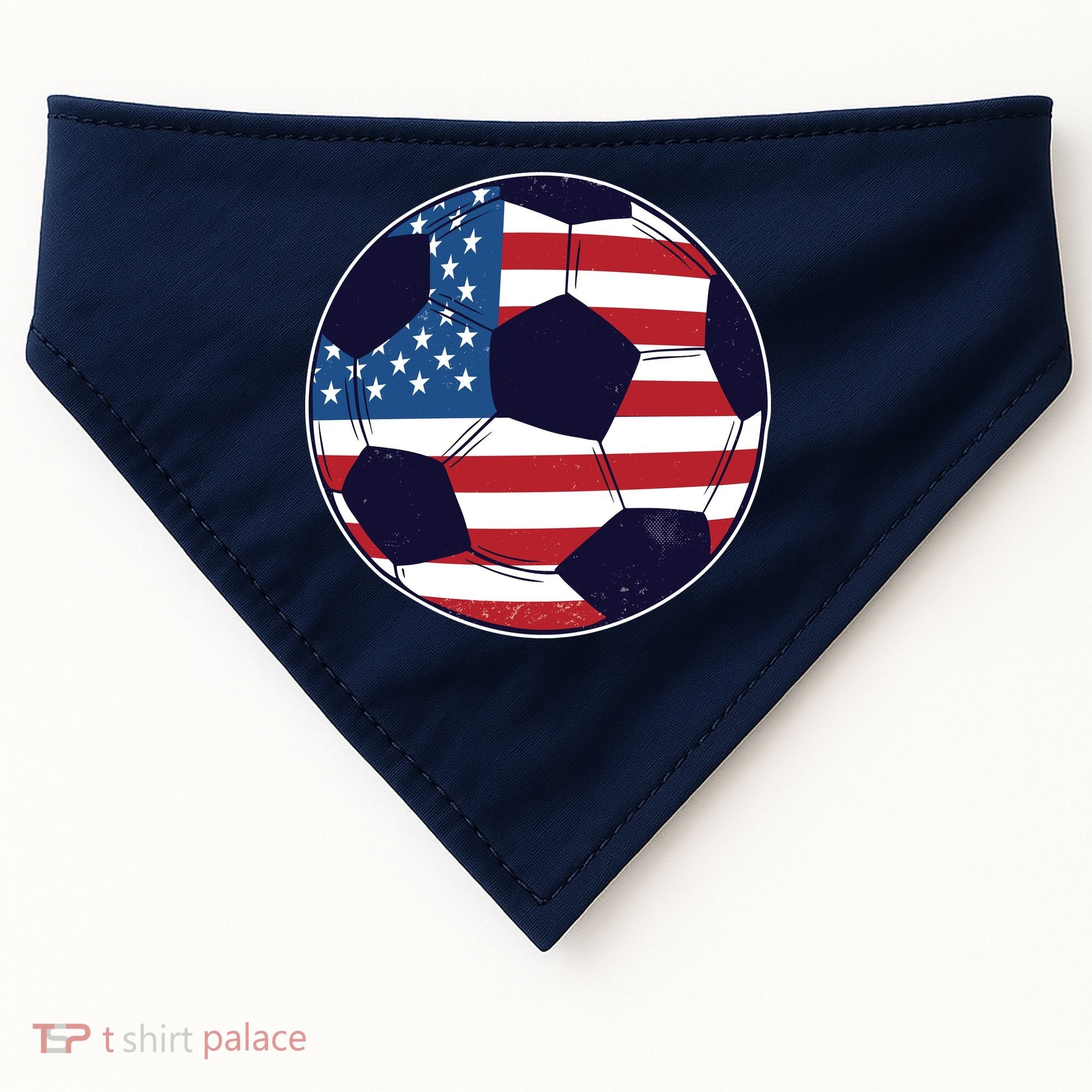 World Soccer United States USA-Made Doggie Bandana