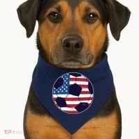 World Soccer United States USA-Made Doggie Bandana thumb 1