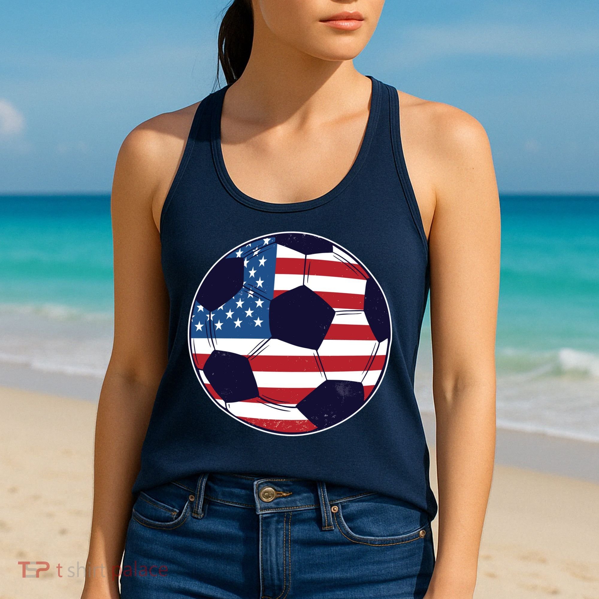 World Soccer United States Women's Tank Top
