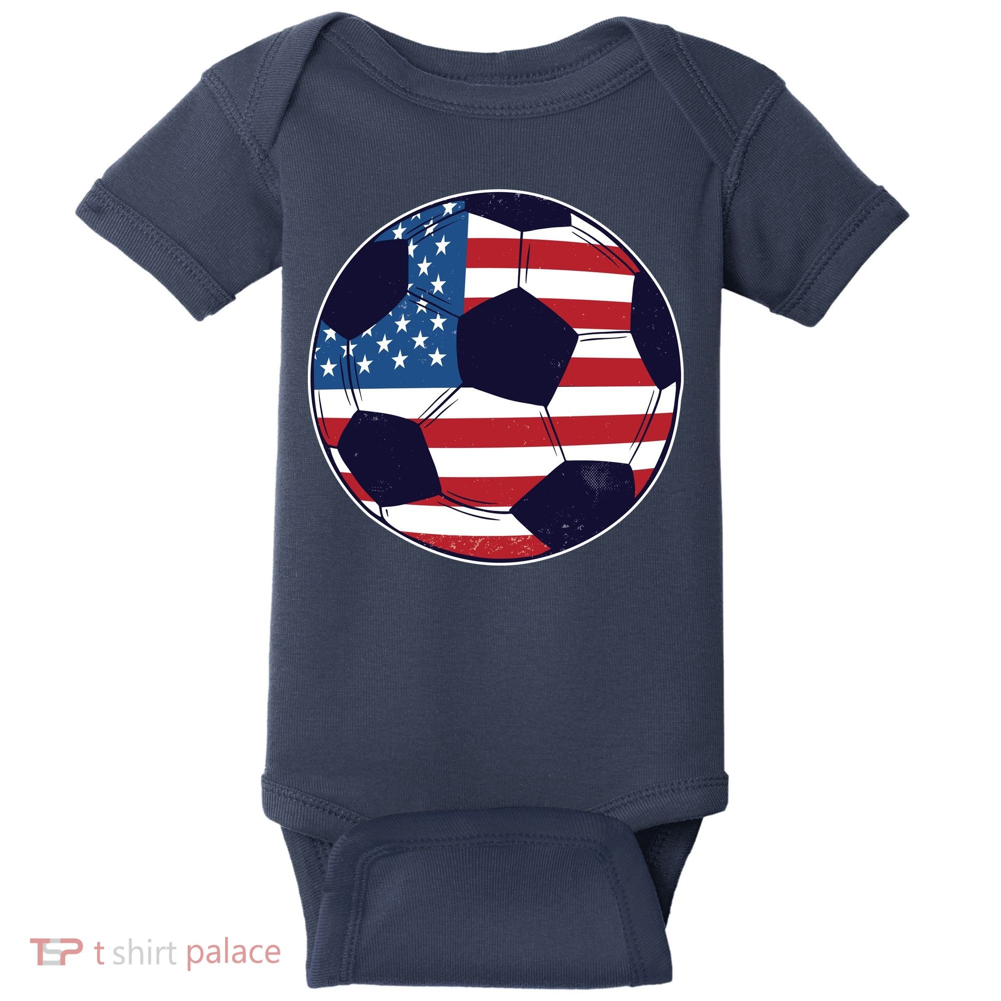 World Soccer United States Baby Bodysuit