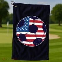 World Soccer United States Golf Towel thumb 1