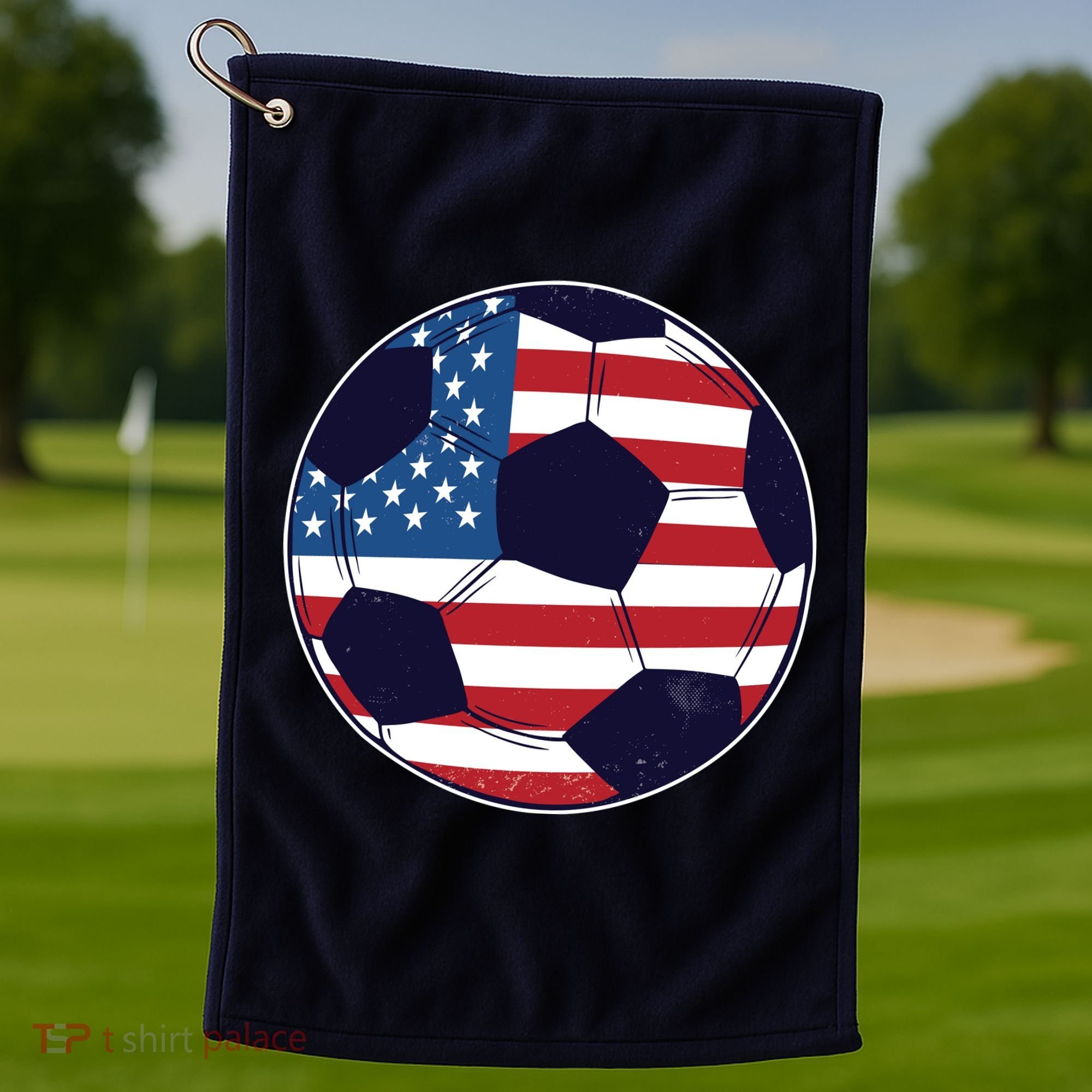 World Soccer United States Golf Towel