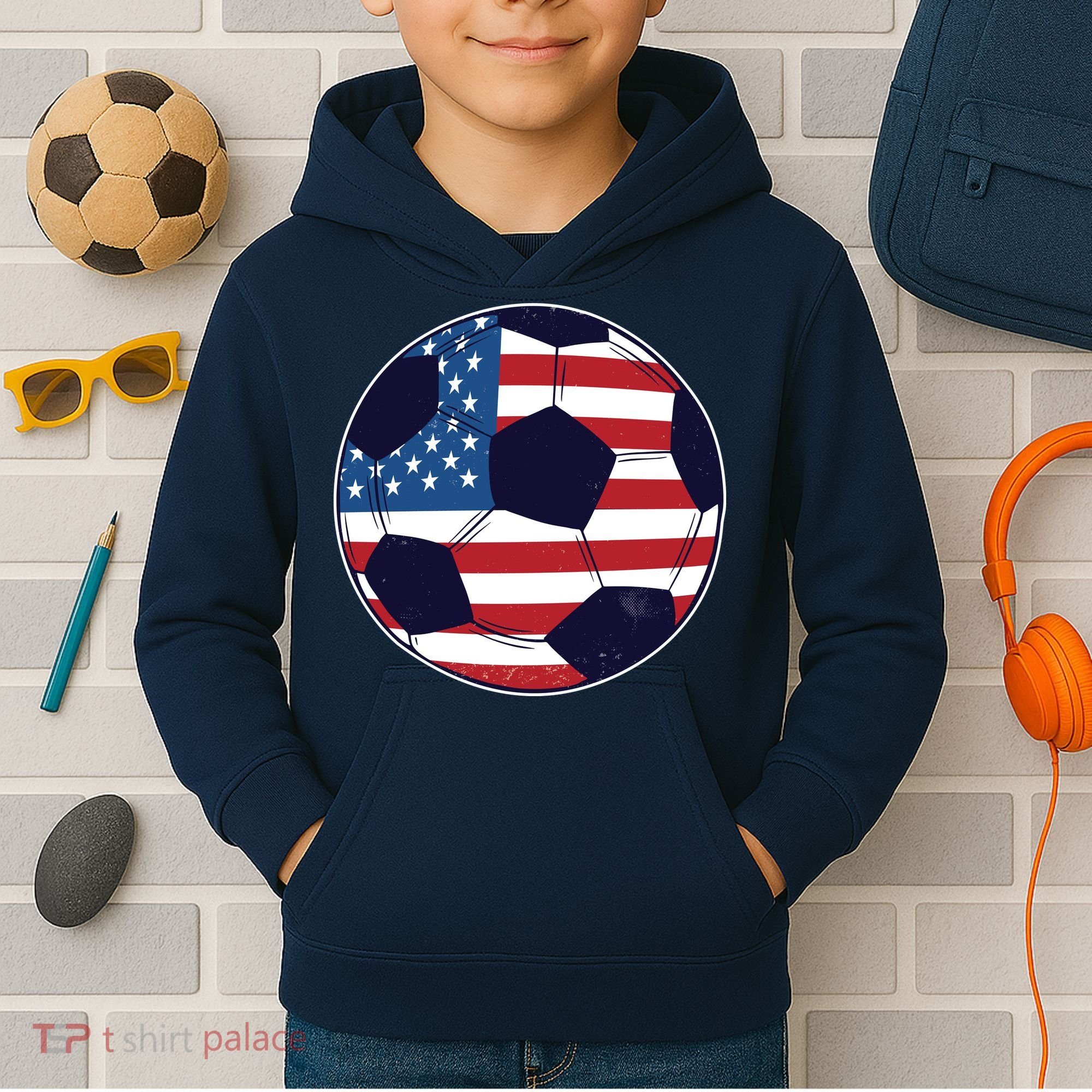 World Soccer United States Kids Hoodie