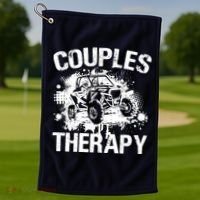 Wo Sxs Utv Couples Therapy Golf Towel thumb 1