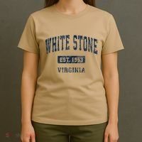 White Stone Virginia Va Vintage Athletic Sports T-Shirt thumb 4