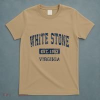 White Stone Virginia Va Vintage Athletic Sports T-Shirt thumb 5