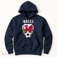 Wales Soccer Wales Flag Football Welsh Pride Roots Hoodie thumb 0