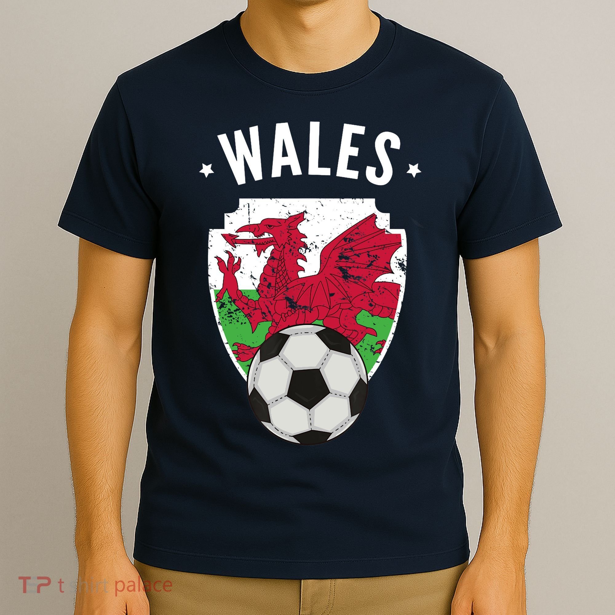 Wales Soccer Wales Flag Football Welsh Pride Roots T-Shirt