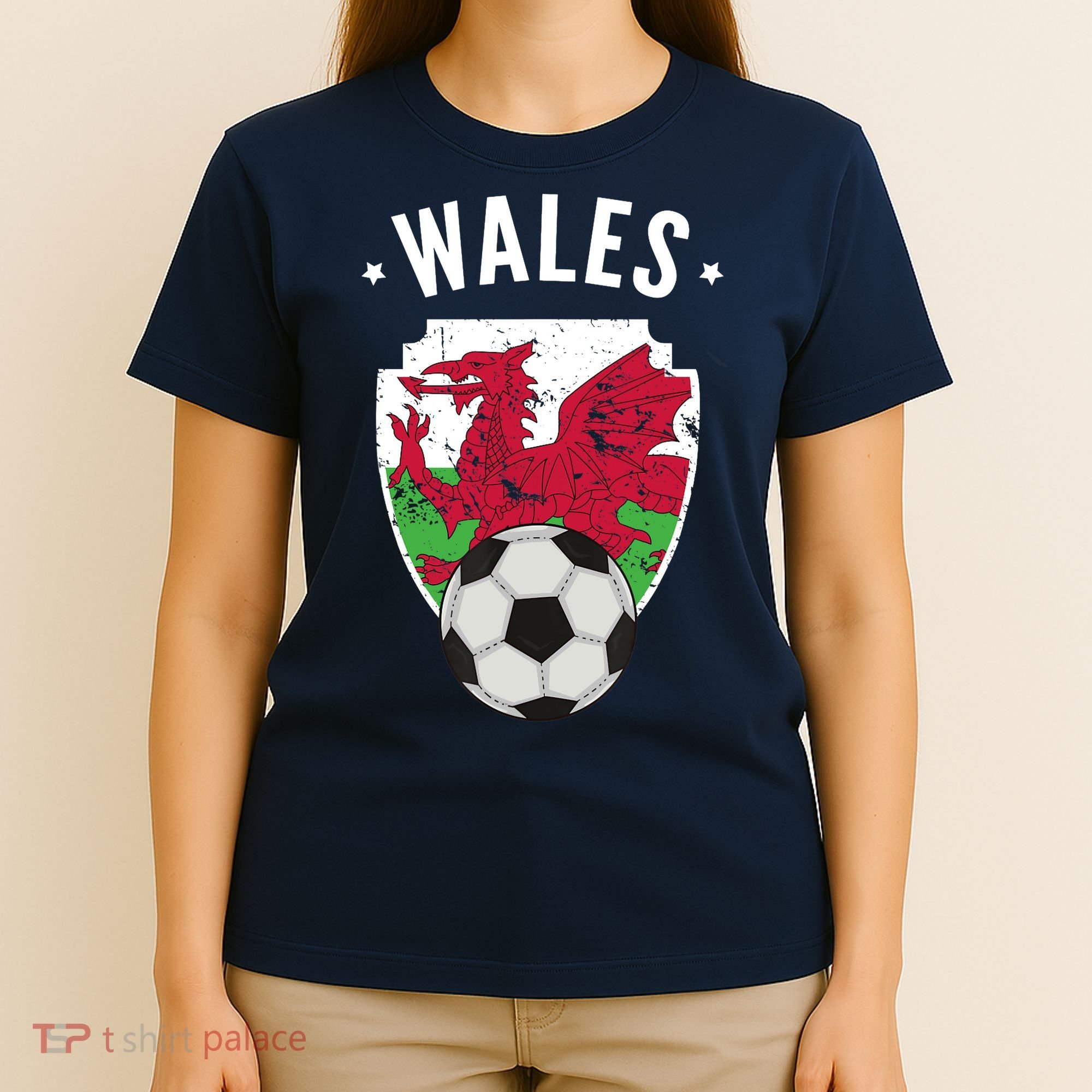 Wales Soccer Wales Flag Football Welsh Pride Roots T-Shirt