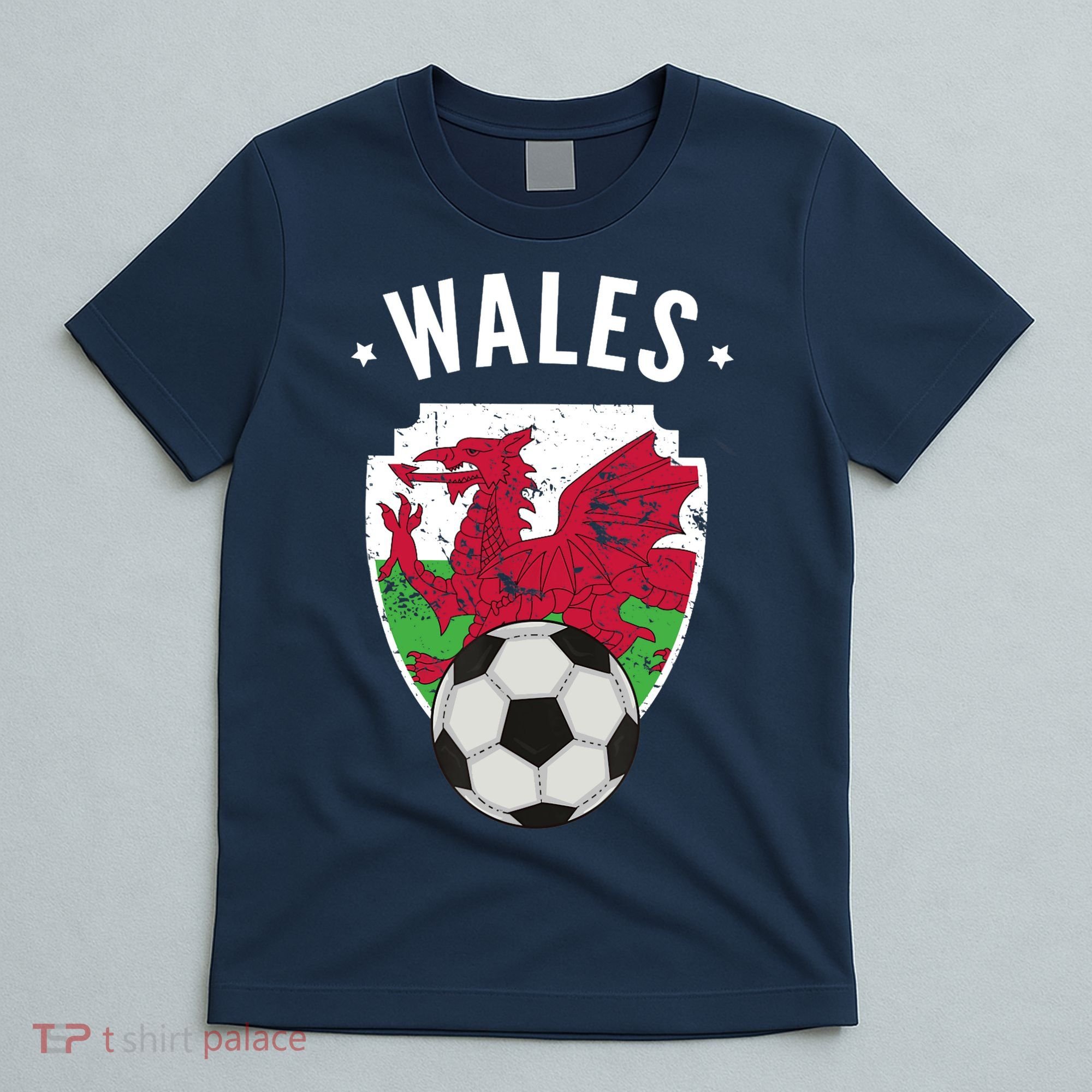 Wales Soccer Wales Flag Football Welsh Pride Roots T-Shirt