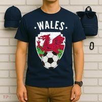 Wales Soccer Wales Flag Football Welsh Pride Roots T-Shirt thumb 6