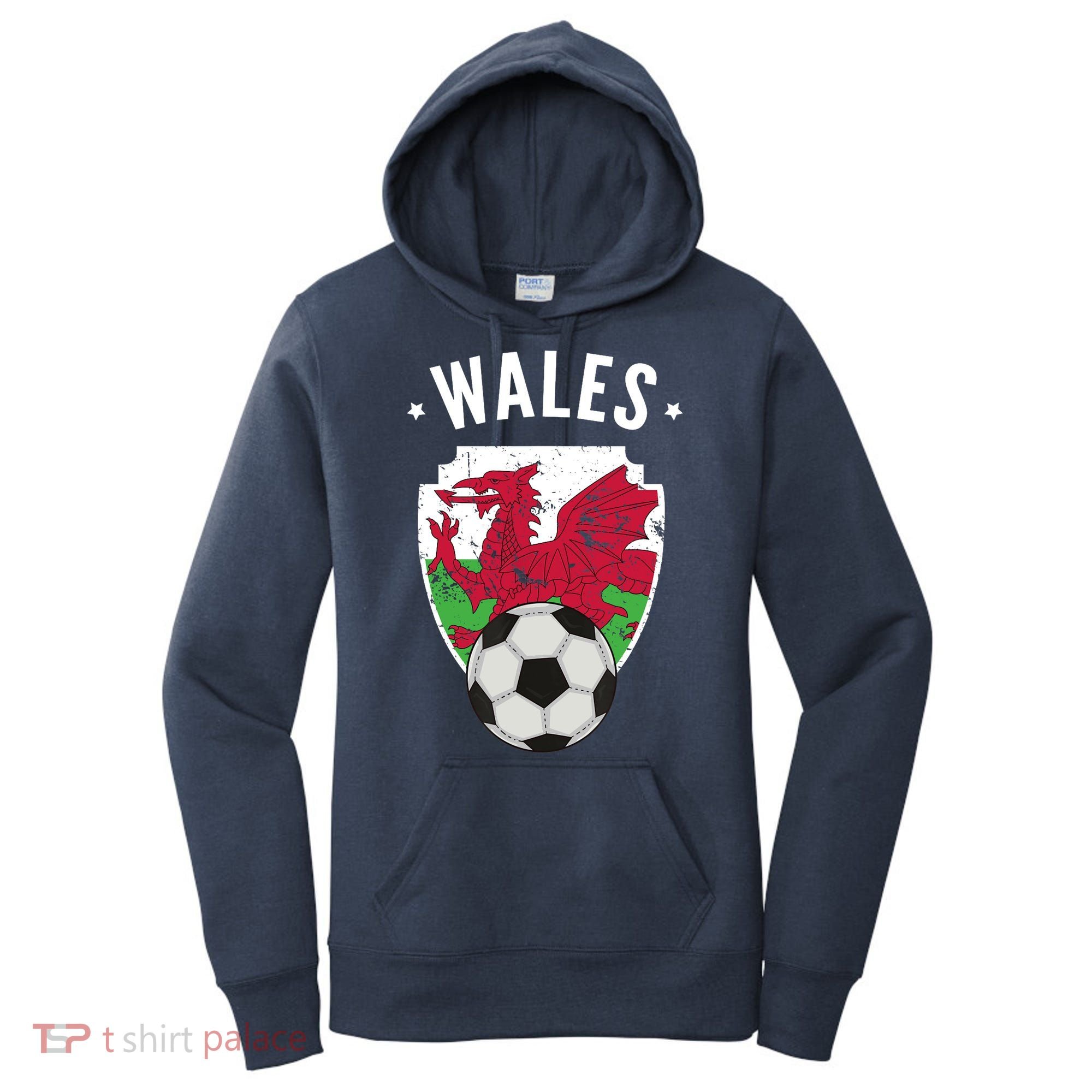 Wales Soccer Wales Flag Football Welsh Pride Roots Women's Hoodie