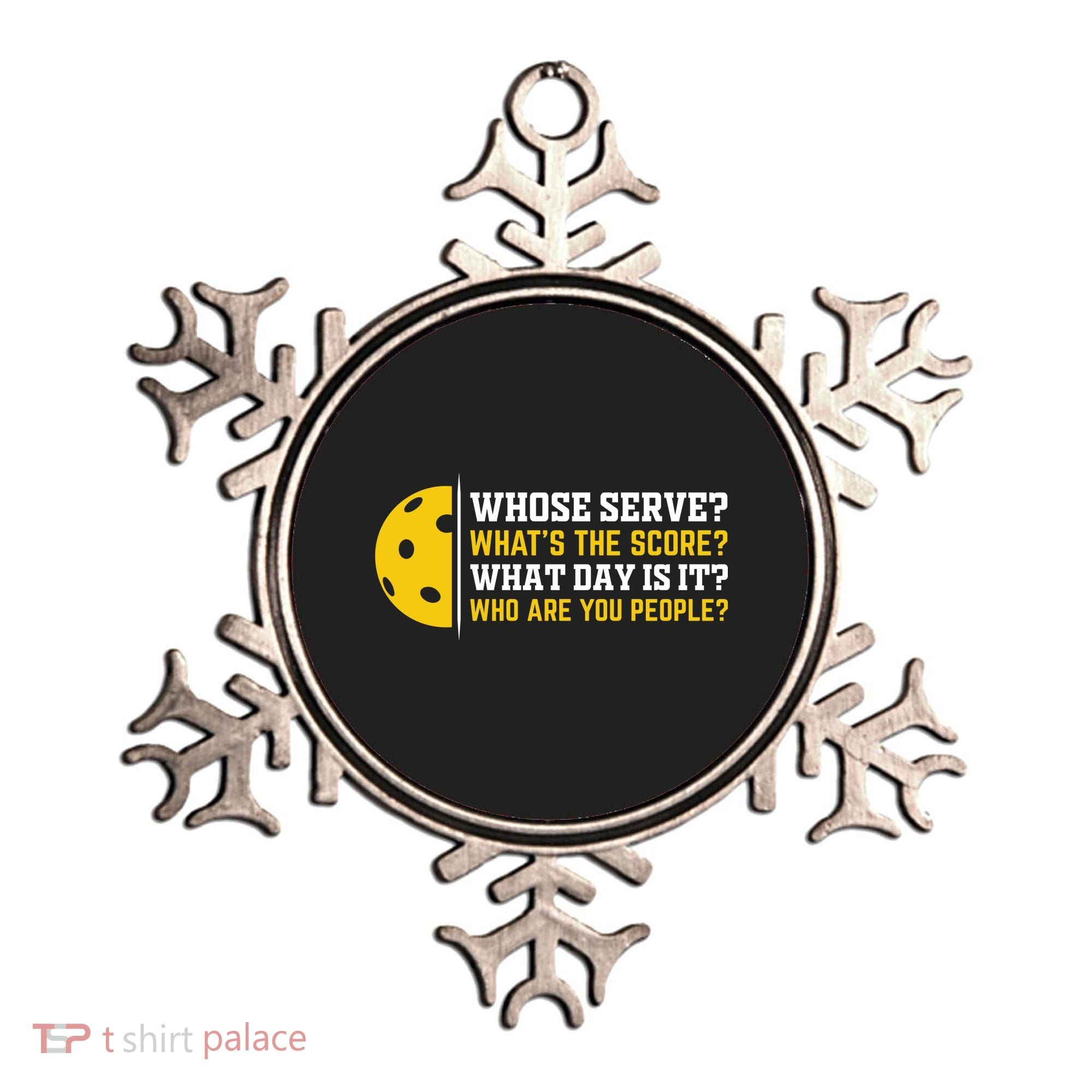 Whose Serve What's The Score Pickleball Ornament