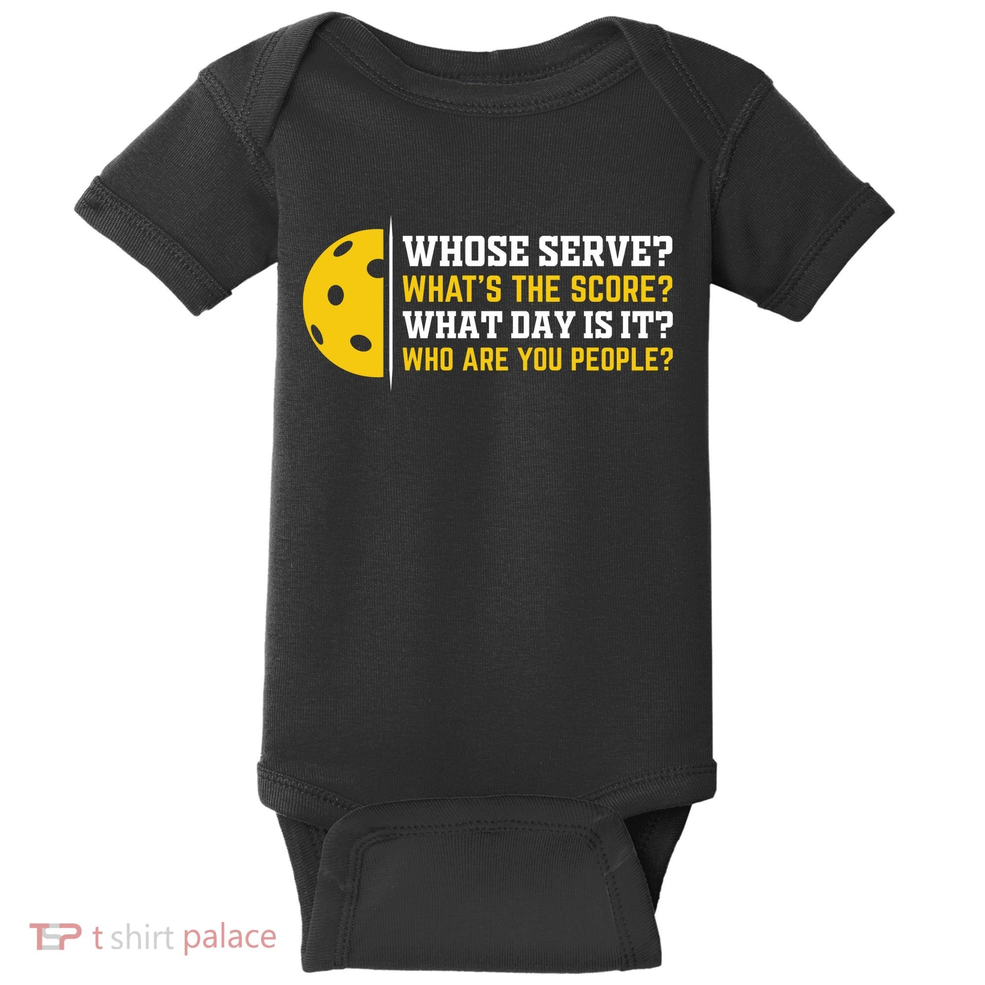 Whose Serve What's The Score Pickleball Baby Bodysuit
