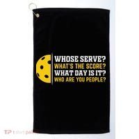 Whose Serve What's The Score Pickleball Golf Towel thumb 0