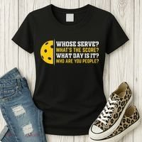 Whose Serve What's The Score Pickleball Women's T-Shirt thumb 3