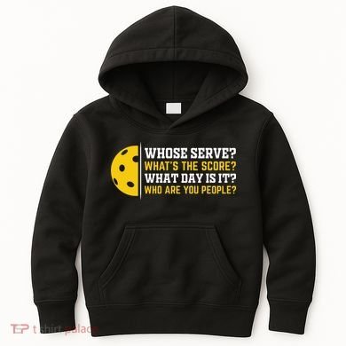Whose Serve What's The Score Pickleball Kids Hoodie