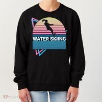 Water Ski Water Skiing Retro Funny Gift Women's Sweatshirt thumb 0