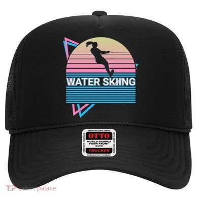 Water Ski Water Skiing Retro Funny Gift Hat