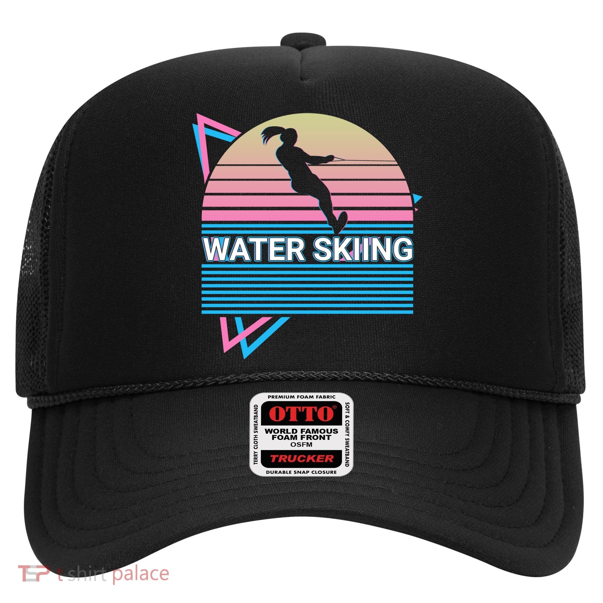 Water Ski Water Skiing Retro Funny Gift Hat