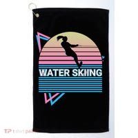 Water Ski Water Skiing Retro Funny Gift Golf Towel thumb 0