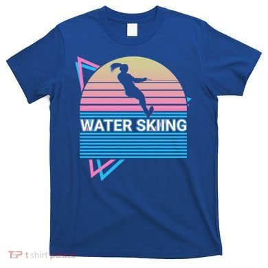 Water Ski Water Skiing Retro Funny Gift T-Shirt