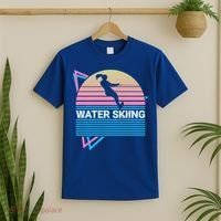 Water Ski Water Skiing Retro Funny Gift T-Shirt thumb 2