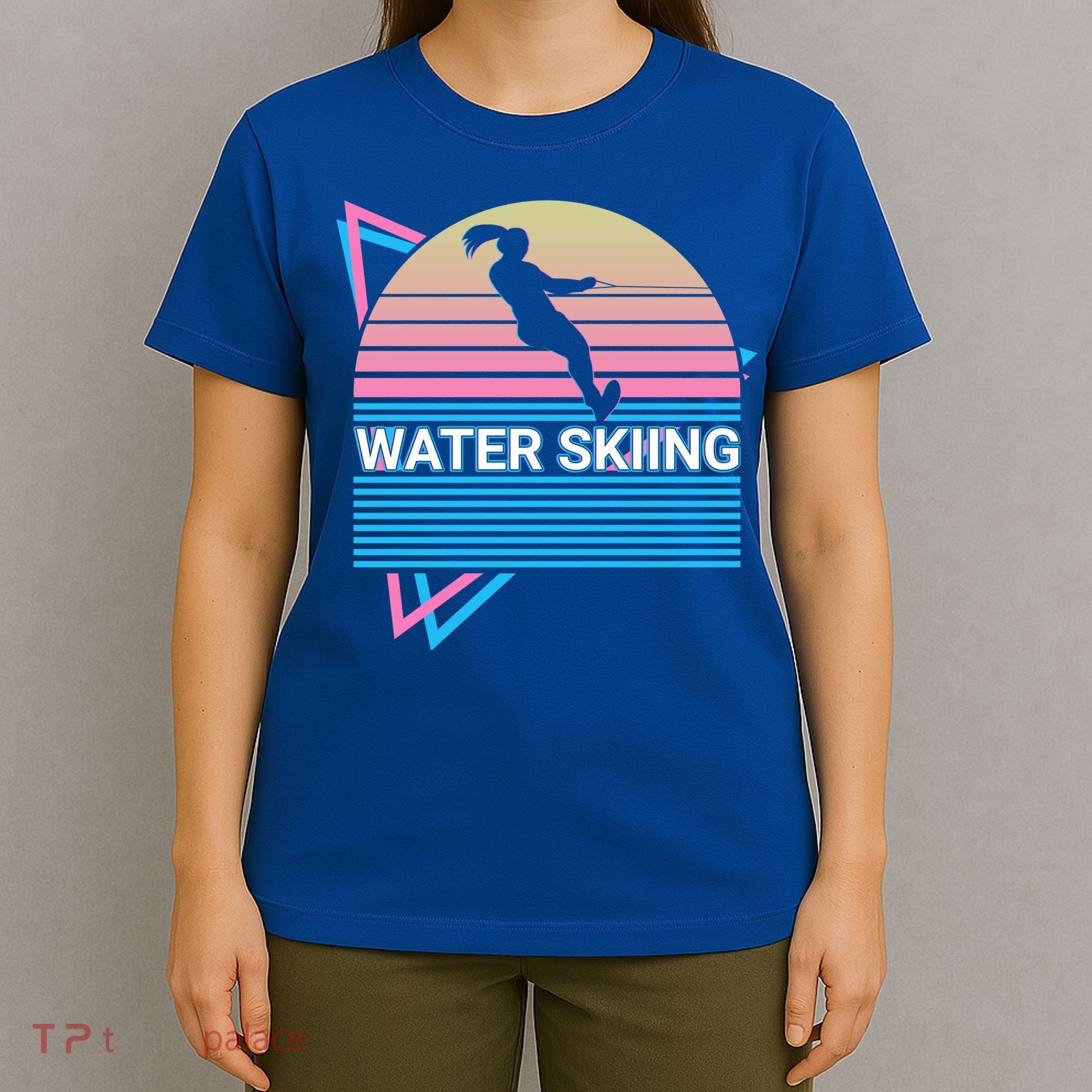 Water Ski Water Skiing Retro Funny Gift T-Shirt