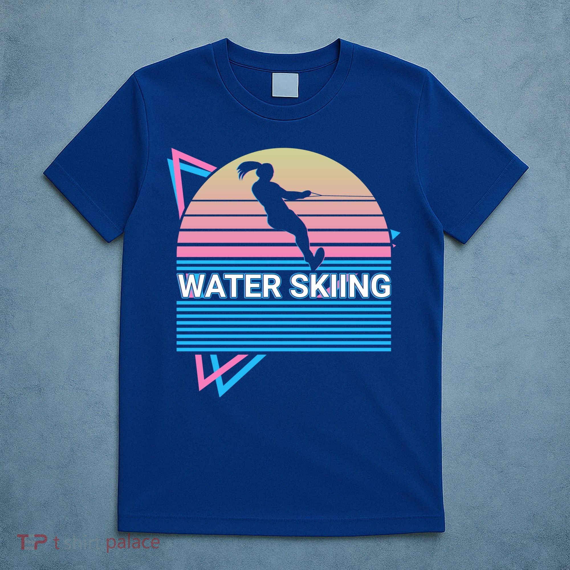 Water Ski Water Skiing Retro Funny Gift T-Shirt