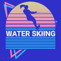 Water Ski Water Skiing Retro Funny Gift Coaster thumb 2