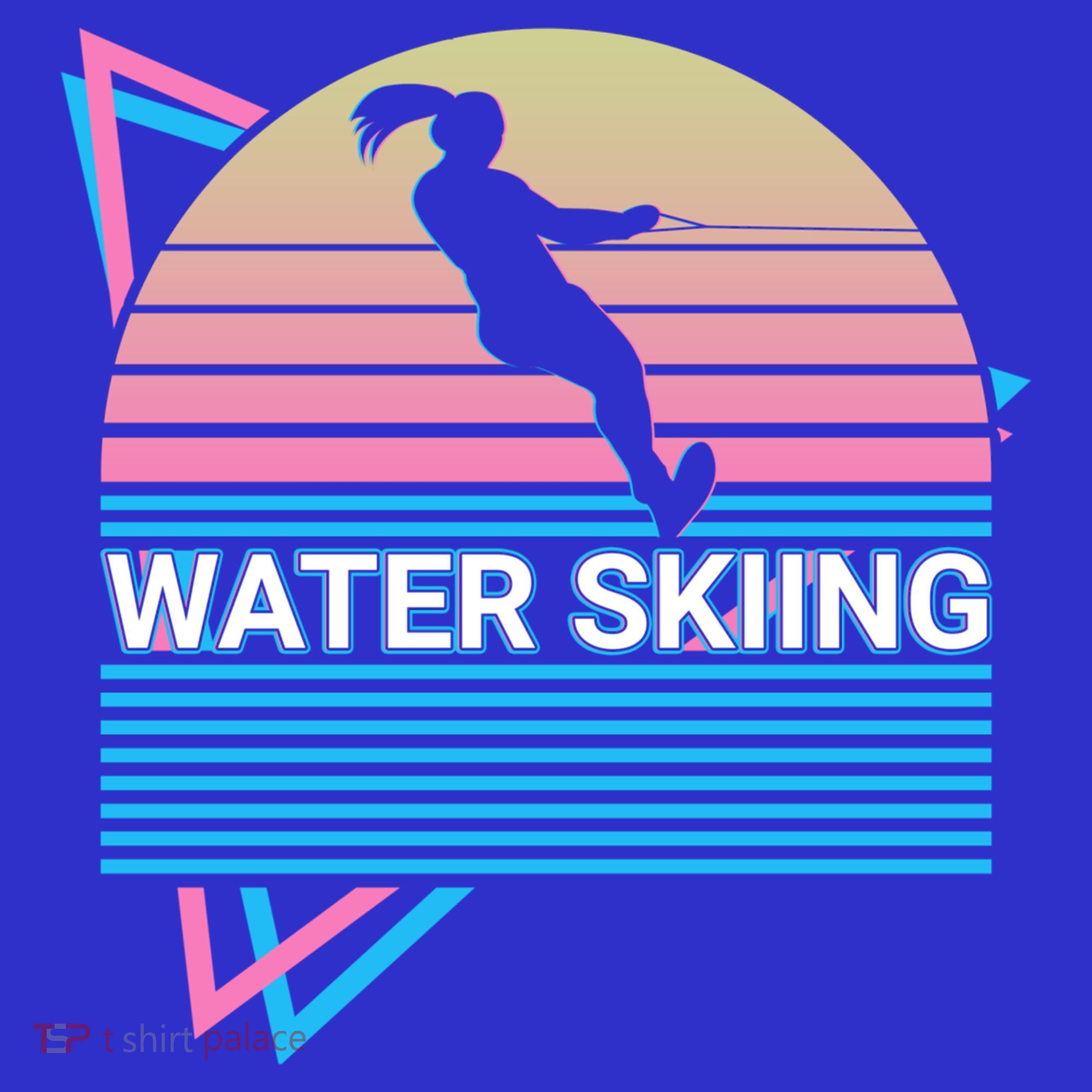 Water Ski Water Skiing Retro Funny Gift Coaster