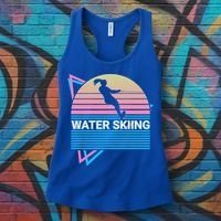 Water Ski Water Skiing Retro Funny Gift Women's Tank Top thumb 3