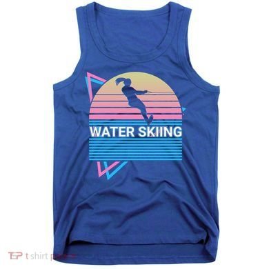 Water Ski Water Skiing Retro Funny Gift Tank Top