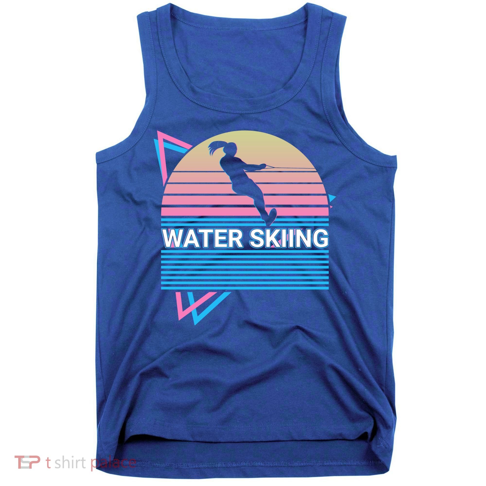 Water Ski Water Skiing Retro Funny Gift Tank Top