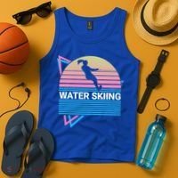 Water Ski Water Skiing Retro Funny Gift Tank Top thumb 4
