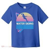 Water Ski Water Skiing Retro Funny Gift Toddler T-Shirt thumb 0