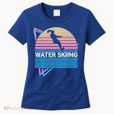 Water Ski Water Skiing Retro Funny Gift Women's T-Shirt