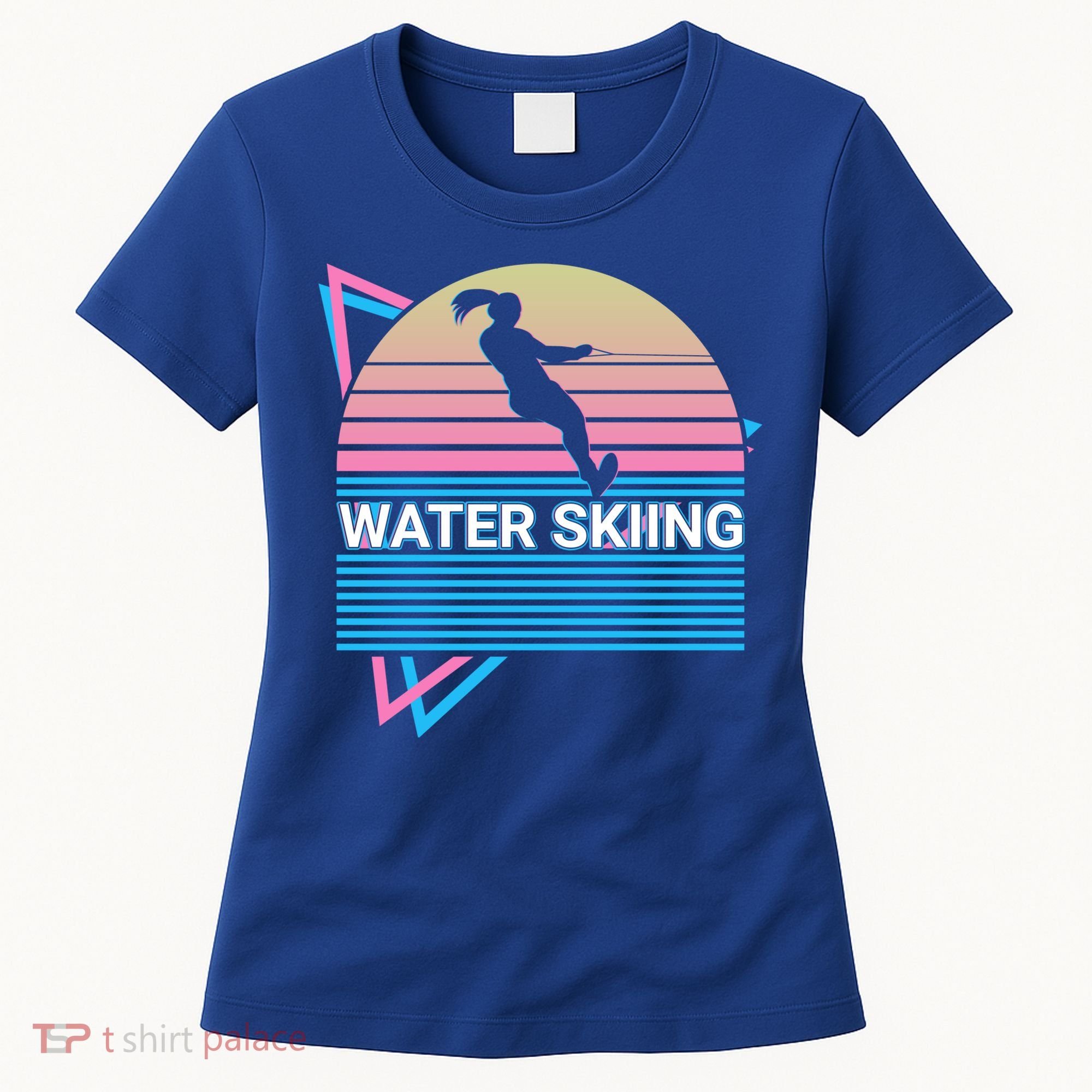 Water Ski Water Skiing Retro Funny Gift Women's T-Shirt
