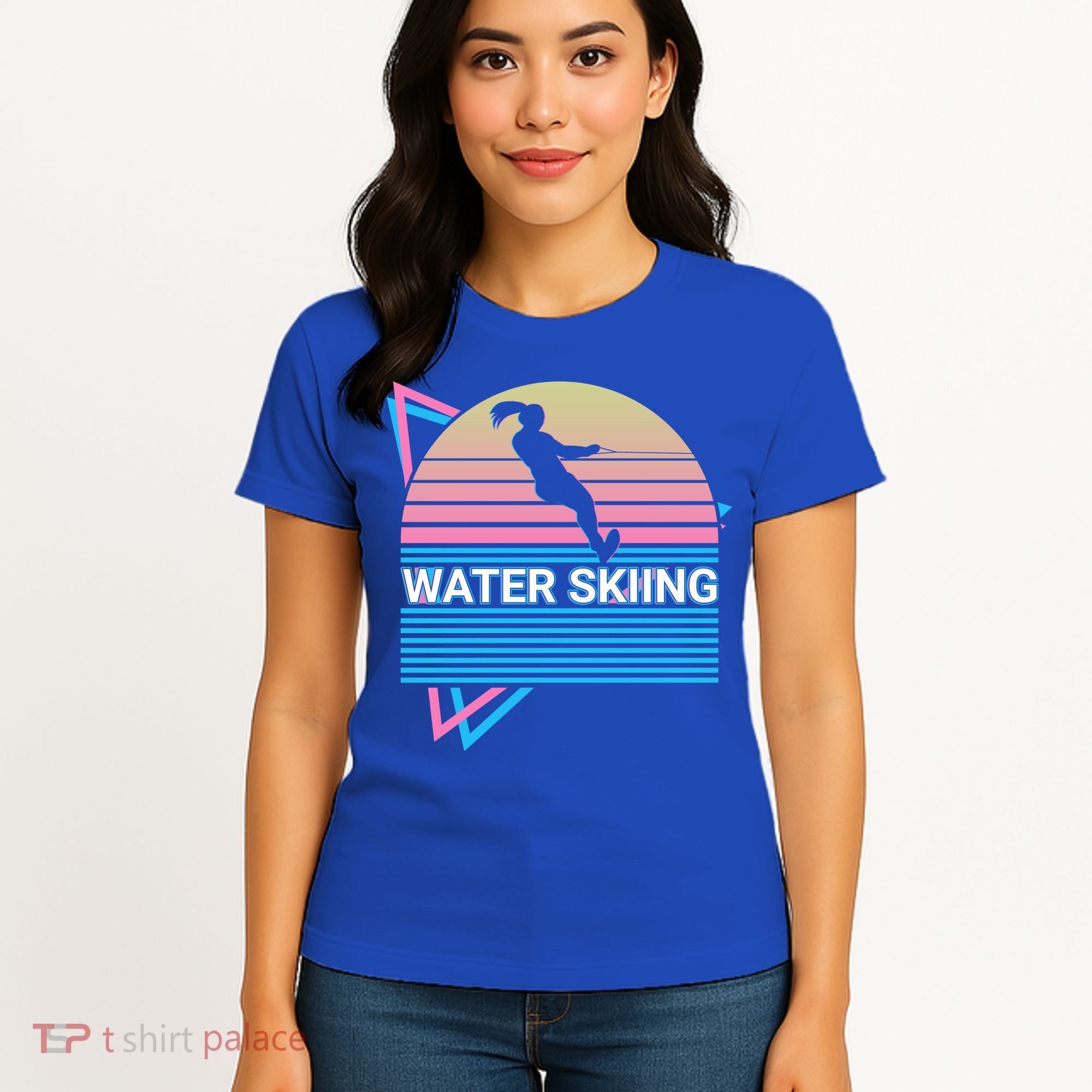 Water Ski Water Skiing Retro Funny Gift Women's T-Shirt