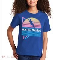 Water Ski Water Skiing Retro Funny Gift Kids T-Shirt thumb 2