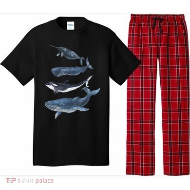 Whales Species Watercolor Whales Cool Gift Pajama Set