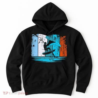 Wing Surf Wing Foil Wingsurfer Retro Hoodie