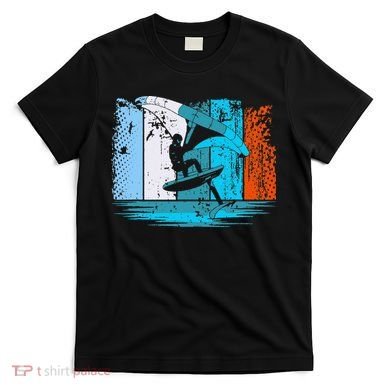 Wing Surf Wing Foil Wingsurfer Retro T-Shirt